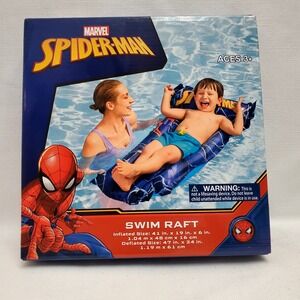 Marvel Spiderman Kid's Raft ◇ Swim Raft/Floatie/Pool Float ◇ Ages 3+ New In Box!